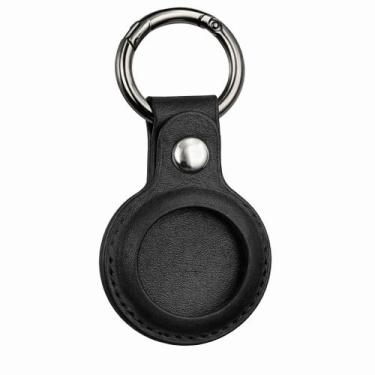 Imagem de Capa De Couro Premium Protetora Para Apple Air Tag Chaveiro Airtag - -