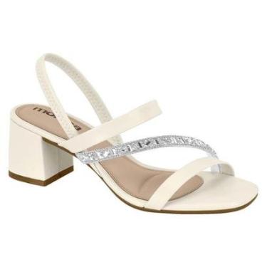 Imagem de Sandália Feminina Moleca Salto Bloco Tira Glitter- 5496.102-Feminino