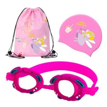 Imagem de Kit Hero Band Óculos Natação com Bolsa Touca Estojo Infantil Personage