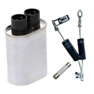 Imagem de Kit Reparo Microondas Capacitor 0,85uf Diodo Duplo Fusivel - Brazan, 0