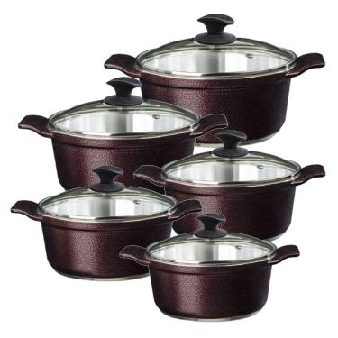 Imagem de Jogo Panelas Cereja Alumínio Fundido Usinado Javali AA16a24