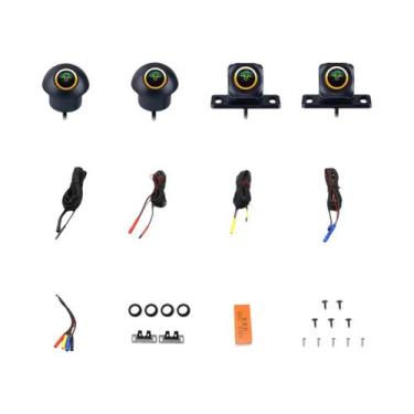 Imagem de 1080P 360 graus Câmera Panorâmica Para Carro, Visão Traseira, Frontal,