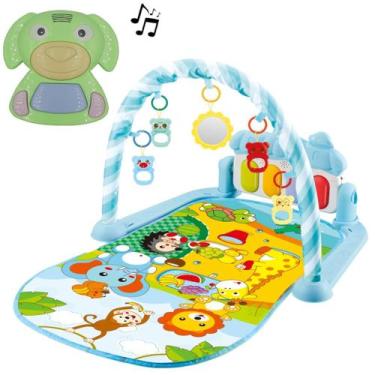 Imagem de Tapete Infantil Ginásio Floresta Piano Azul e Dog 7 Música - Color Bab
