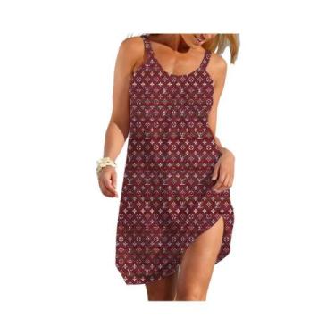 Imagem de Vestido Feminino De Verão Em Linha A, Casual, Moderno, Estilo Y2K, Sol