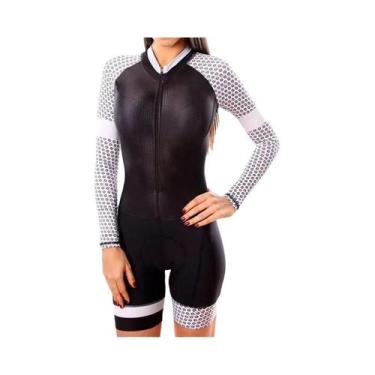 Imagem de Macacão De Ciclismo Feminino De Manga Longa KAFITTA Para Corrida De Es