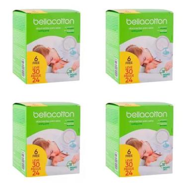 Imagem de Absorvente Para Seios Bellacotton Kit Com 4 - Leve 30 Pague 24 Unidade