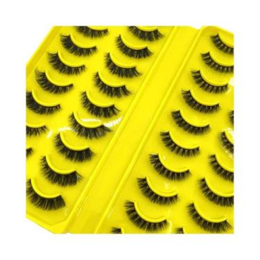 Imagem de Cílios Postiços 3D Imitação De Sable Naturais, Volumosos, Macios E Enc