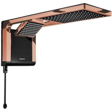 Imagem de Chuveiro De Parede Acqua Duo Lorenzetti Black/ Rose Gold 127v/5500w, 1