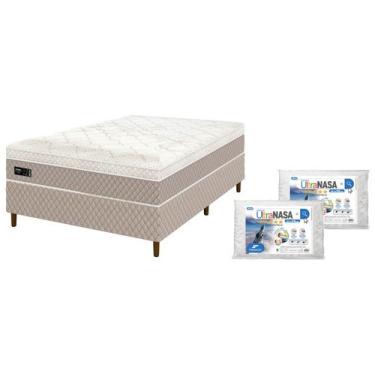 Imagem de Cama Box (Box + Colchão) Casal Umaflex de Molas - Ensacadas 56cm de Al