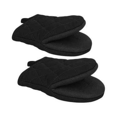 Imagem de Luvas De Cozinha Resistentes Ao Calor, Antiderrapantes, Luvas Curtas A