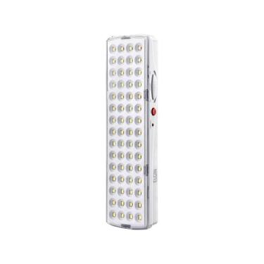 Imagem de Luz luminaria emergencia 60 leds baterias de litio recarregável bivolt