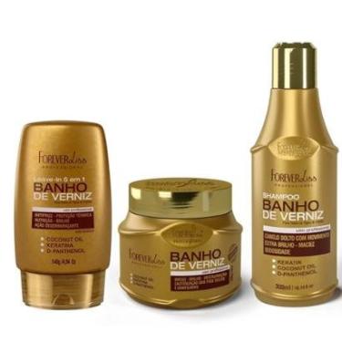 Imagem de 1085FL-Kit Banho de Verniz com Shampoo Leave-in e Máscara Forever Liss-Feminino