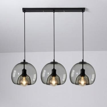 Imagem de Lâmpada de vidro criativo de vidro criativo da lâmpada de vidro criativo da sala de estar da sala de estar da sala de estar da sala de jantar da ilha de cozinha moderna do lustre de altura a