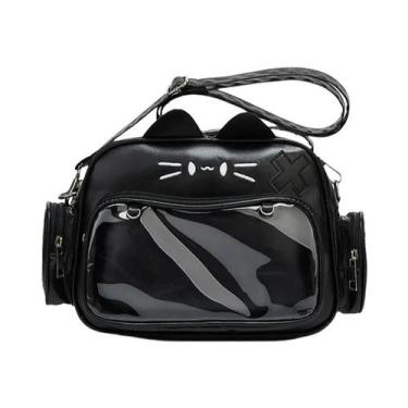 Imagem de Mochila Feminina De Couro Estilo Gato, Moda Colegial, Pequena Bolsa It