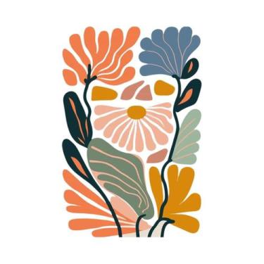 Imagem de Pôster De Arte Floral Boho, Pintura Em Tela, Arte Botânica Vintage Par