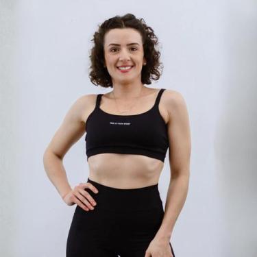 Imagem de Top Ritmo Feminino Fitness Sustentação Confortável Academia - JV FOR, 