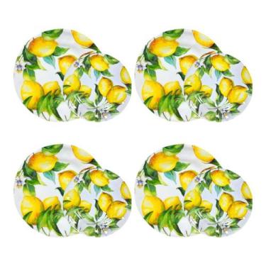 Imagem de Jogo De Pratos Melamina Casal 4 Rasos 4 Sobremesa Elegância - Bellagio