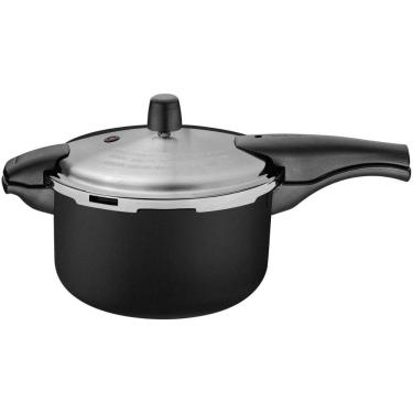 Imagem de Panela de Pressão Vancouver Antiaderente Alumínio com Revestimento Interno 6L Fechamento Seguro Preto