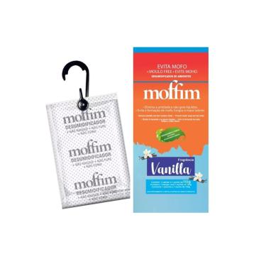 Imagem de Desumidificador de Ambientes Moffim Fragrância Vanilla Evita Mofo com Argila Ativada Ação Prolongada 110G