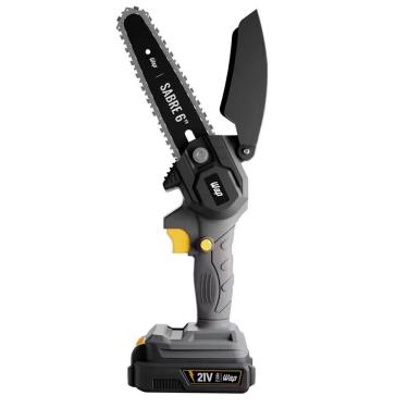 Imagem de Motosserra de Sabre K12 S01 para Cortes em Madeira com Sabre 6" e Bateria 2000MAH Cinza com Preto WAP