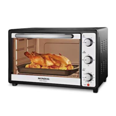 Imagem de Forno Elétrico com Alimentação Elétrica de Bancada Mondial Line Grand Family II FRN-52 52 Litros 1800W com Timer Preto