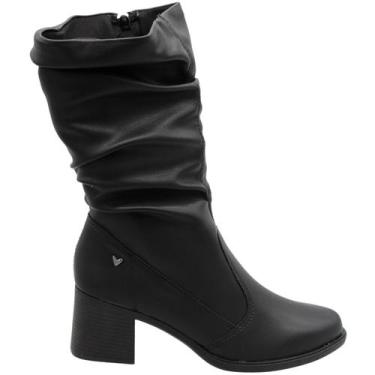 Imagem de Bota Strech Mississipi Aranni Cano Medio Feminina, Preto, 35