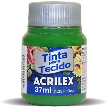 Imagem de Acrilex Fosca Tinta para Tecido, Verde (Musgo), 12 x 37 ml