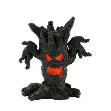 Imagem de Escultura em resina para decoração de jardim Halloween Tree Monster - 