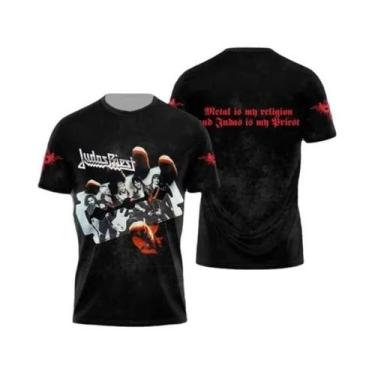 Imagem de Camisetas Estampadas Masculinas E Femininas Judas Priest Firepower Hea