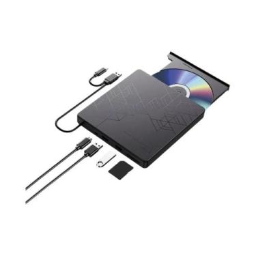 Imagem de Drive Blu-ray Externo Portátil 5 Em 1 Para Laptop PC Windows 11/10 Mac