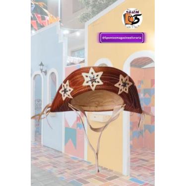 Imagem de Chapéu CANGACEIRO LAMPIÃO GRANDE 38cm Adulto Nordestino GRANDE Couro P