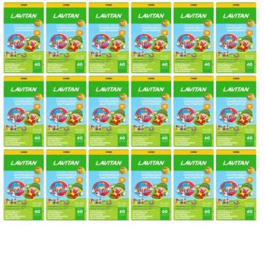 Imagem de Kit 18 Lavitan Vitamina Infantil PatatiPatata 60Comp - Cimed Sabor:Mis