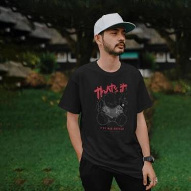 Imagem de Camiseta Masculina Manga Curta Urso New York Estampa DTF Leve e Confortável do P ao G1-...