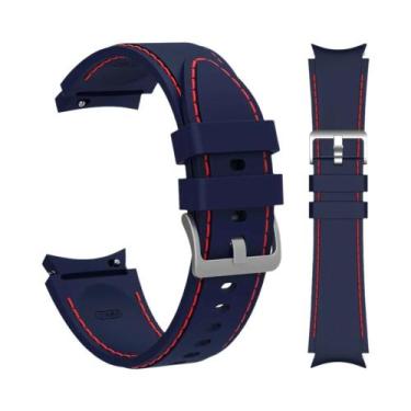 Imagem de Pulseira De Silicone Para Samsung Galaxy Watch 40mm 44mm 45mm 43mm 47m