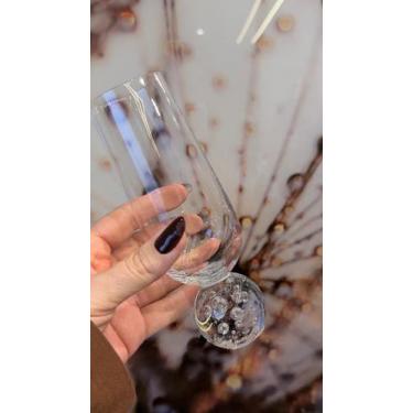 Imagem de Taça de vidro base esfera transparente 260ml clear - Espressione