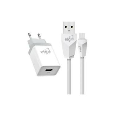 Imagem de Kit elg kt810wc carre.pared+lightnin 1m