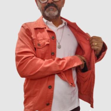 Imagem de Jaqueta Ri19 Jeans Masculina e Unissex - 90190, M, Laranja