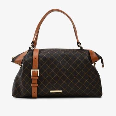 Imagem de Bolsa Feminina Jorge Bischoff Tote Monograma, S marrom, UN