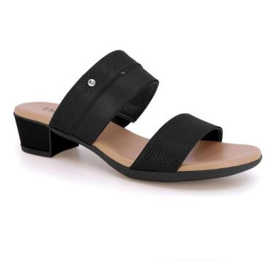 Imagem de Tamanco usaflex salto bloco ref mm0804 feminino, 38, Preto