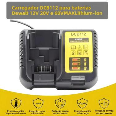 Imagem de Carregador De Bateria De Lítio 2A Para Dewalt 10.8V 12V 14.4V 18V 20V 