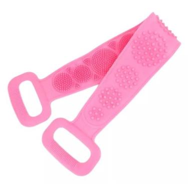 Imagem de Escova De Banho Faixa Silicone Costas Esponja Bucha Esfoliar - Oi Vida