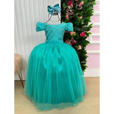 Imagem de Vestido Longo Gabriela Verde Tiffany Enjoy Festas Daminhas Formatura, 