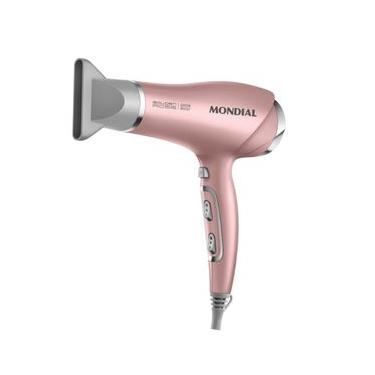 Imagem de Secador de Cabelo SC-32 2000W Tourmaline Ion 3 Temperaturas Rosê Mondial Bivolt