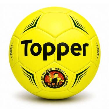 Imagem de Bola Handebol Topper Hand T1 Pro Costurada, Amarelo