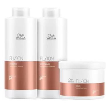 Imagem de Kit Wella Professionals Fusion Salon Trio (3 Produtos)