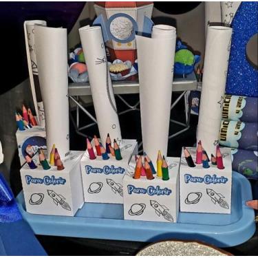 Imagem de Lembrancinha Caixa Cubo para colorir 1uni - JS personalizados 