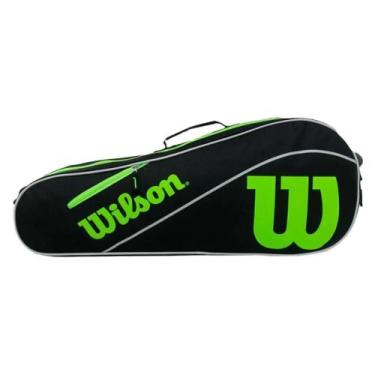 Imagem de Raqueteira Wilson Advantage III X3 Preto e Verde