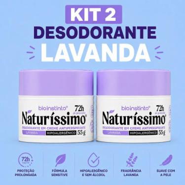 Imagem de Kit 2 Desodorante Antiperspirante Bio Instinto Naturíssimo Lavanda 72h