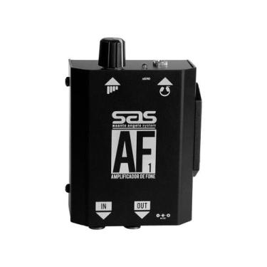 Imagem de Santo Angelo Amplificador De Fone AF1 Preto Alumínio Portátil