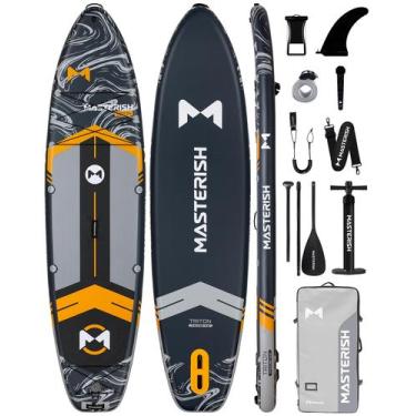 Imagem de Prancha de stand up paddle MASTERISH 350x89x15 cm, capacidade de 204 k